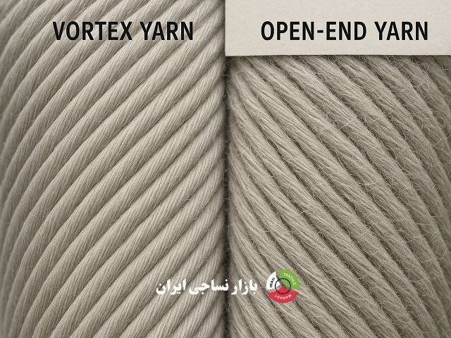 مقایسه میکروسکوپی نخ ورتکس با نخ اپن اند