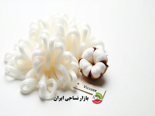 تصویر پنبه و ویسکوز در کنار یکدیگر