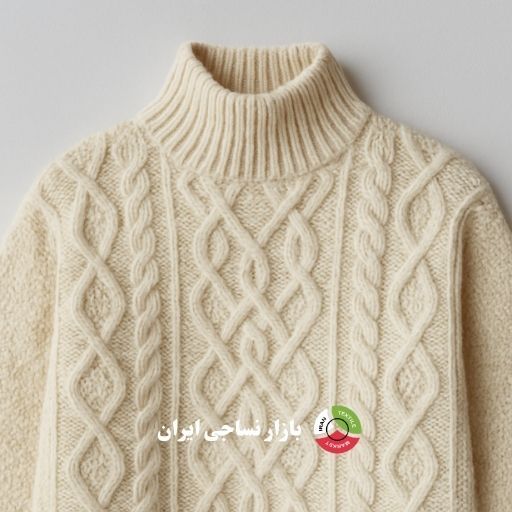 پلیور بافته شده با نخ اکریلیک