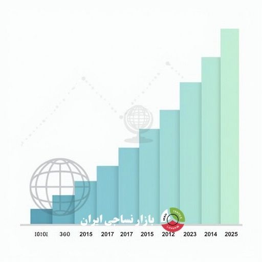 نمودار رشد تقاضای جهانی الیاف اکریلیک
