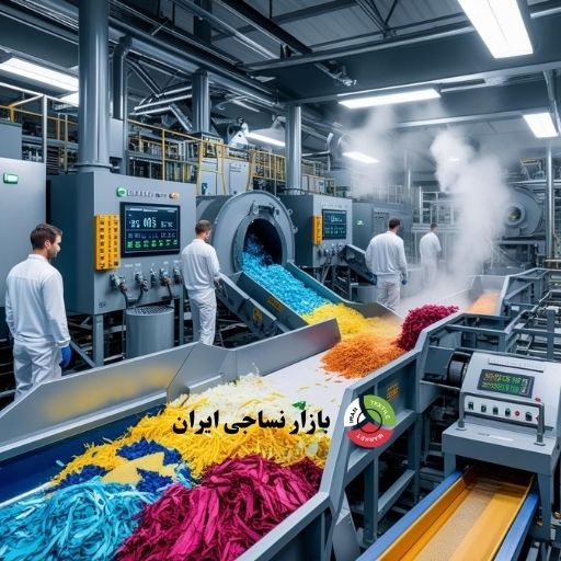 تصویر کارخانه بازیافت فیبر پلی‌استر