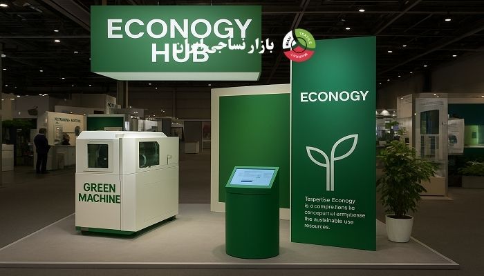 غرفه Econogy Hub با تمرکز بر پایداری در نساجی