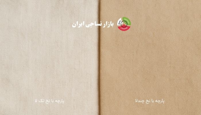 مقایسه کیفیت پارچه با نخ تک‌تاب و چندلا