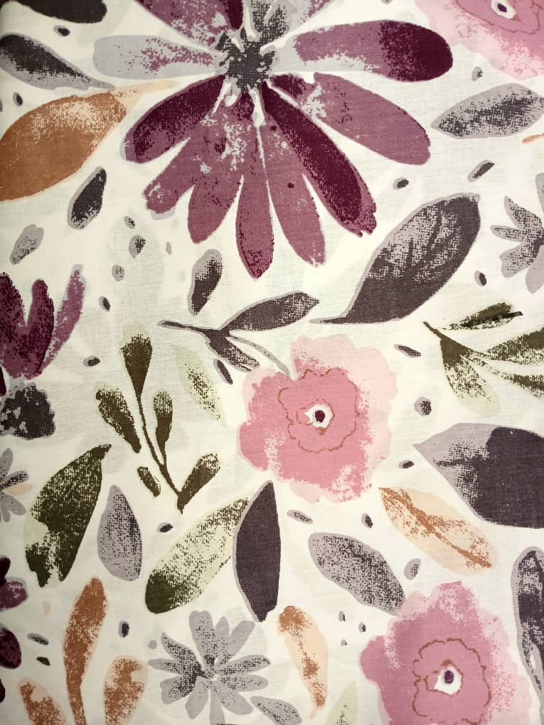 پارچه ملحفه ای طرح نرگس نمای رویه