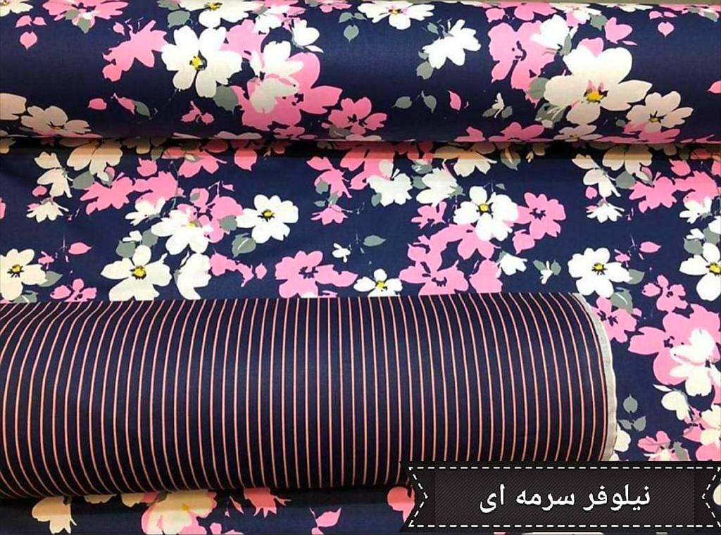 پارچه ملحفه ای طرح نیلوفر