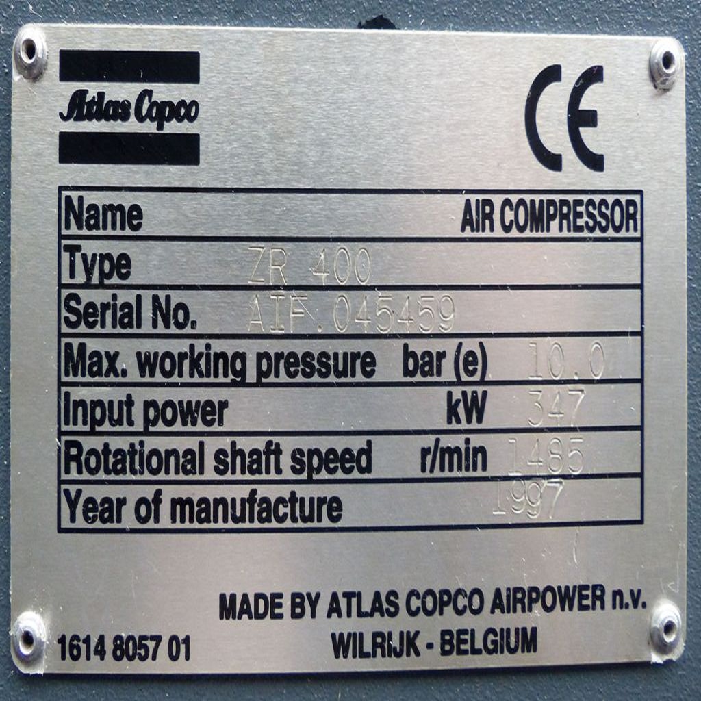 کمپرسور هوای فشرده اطلس کوپکو 10 بار مدل ZR 400