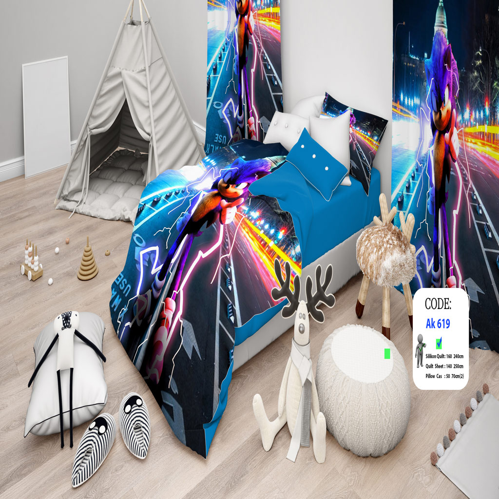 روتختی یک نفره طرح کودک کد ak619