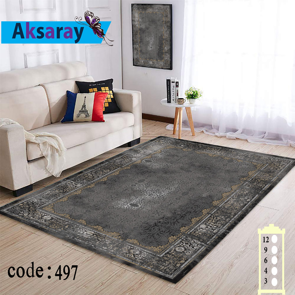 روفرشی کشدار مخمل شانل تراکم بالا کد 497 (4 متری)