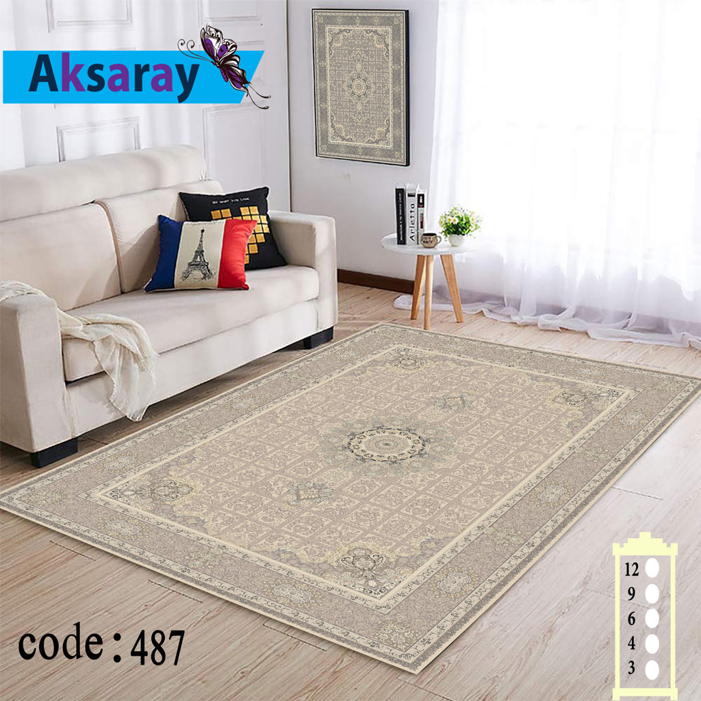روفرشی کشدار مخمل شانل تراکم بالا کد 487 (4 متری)