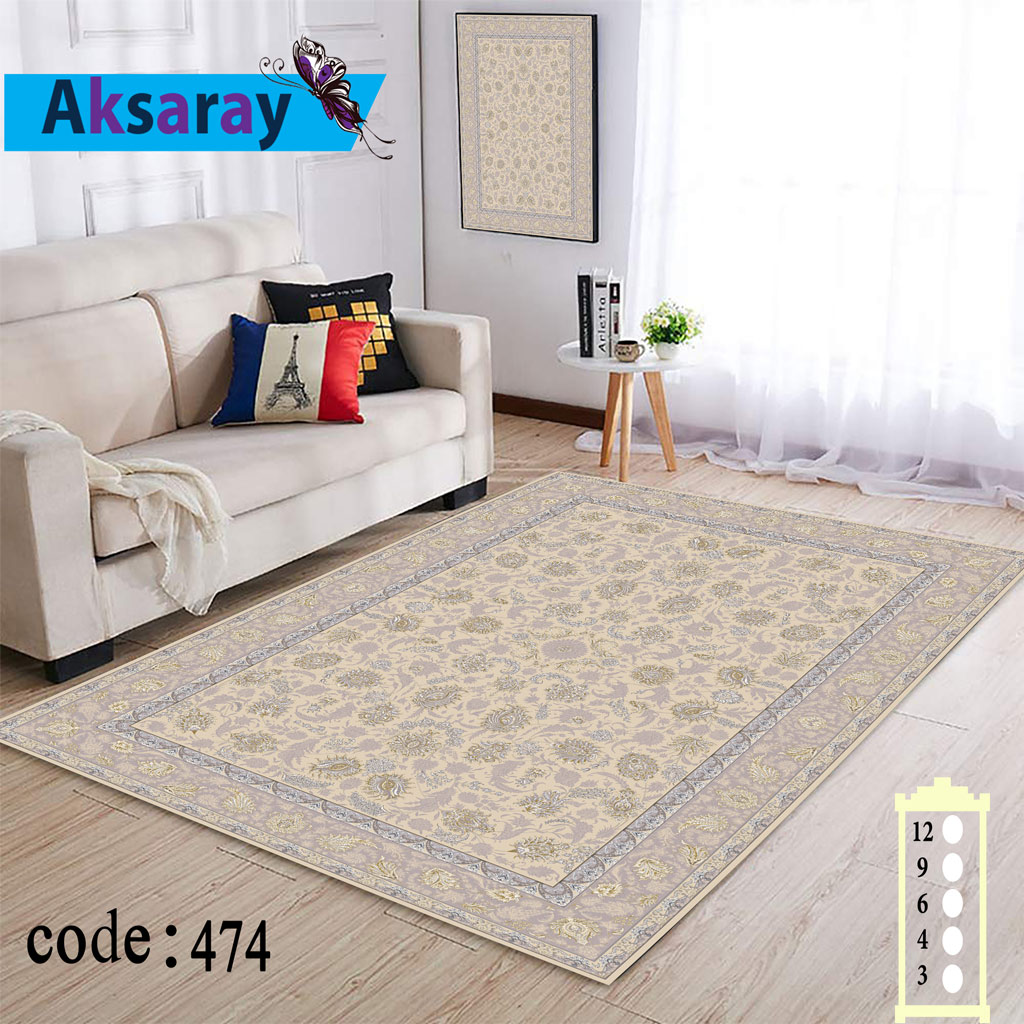 روفرشی کشدار مخمل شانل تراکم بالا کد 474 (4 متری)