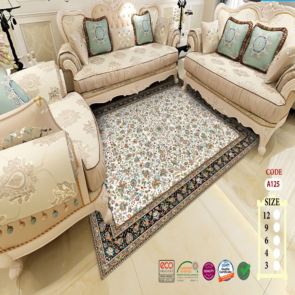 روفرشی کشدار مخمل شانل کد 125 (4 متری)