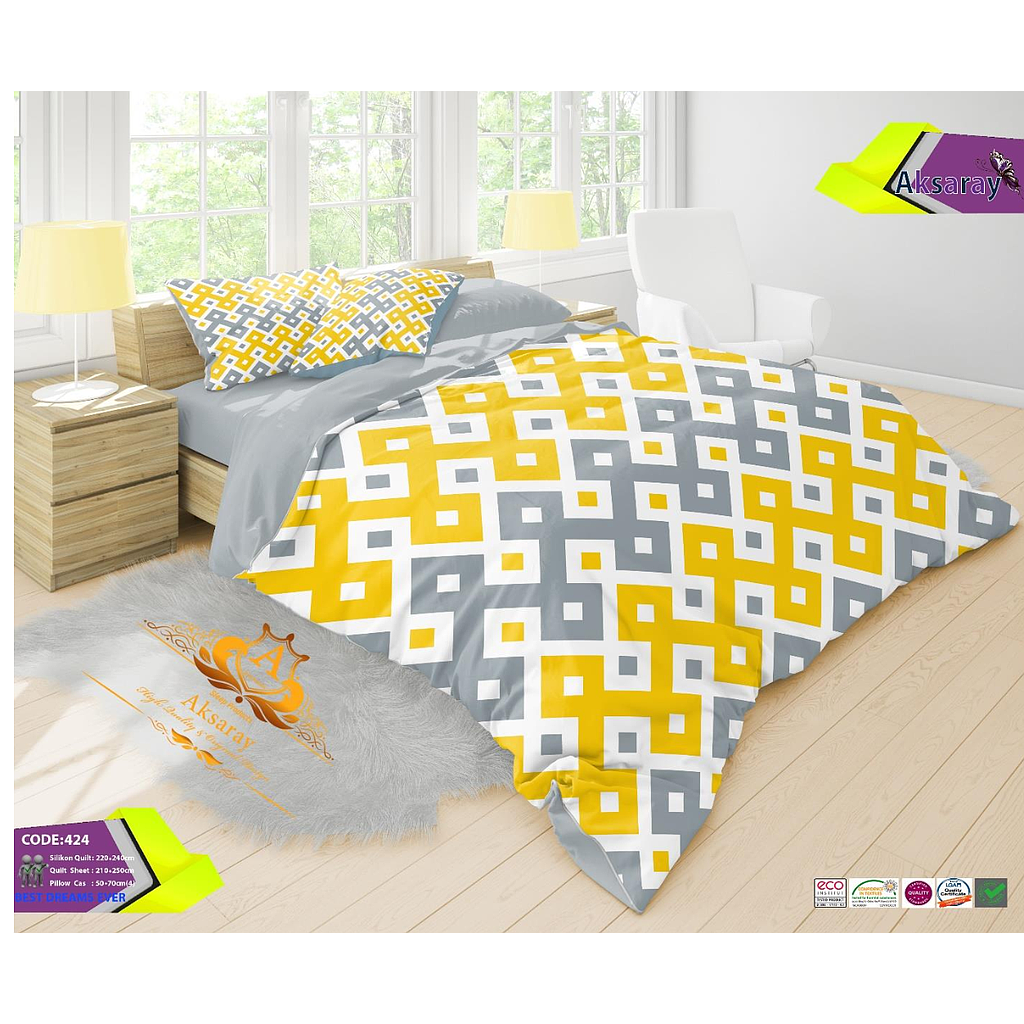 رو تختی دو نفره میکرو پنبه چاپ دیجیتال 424