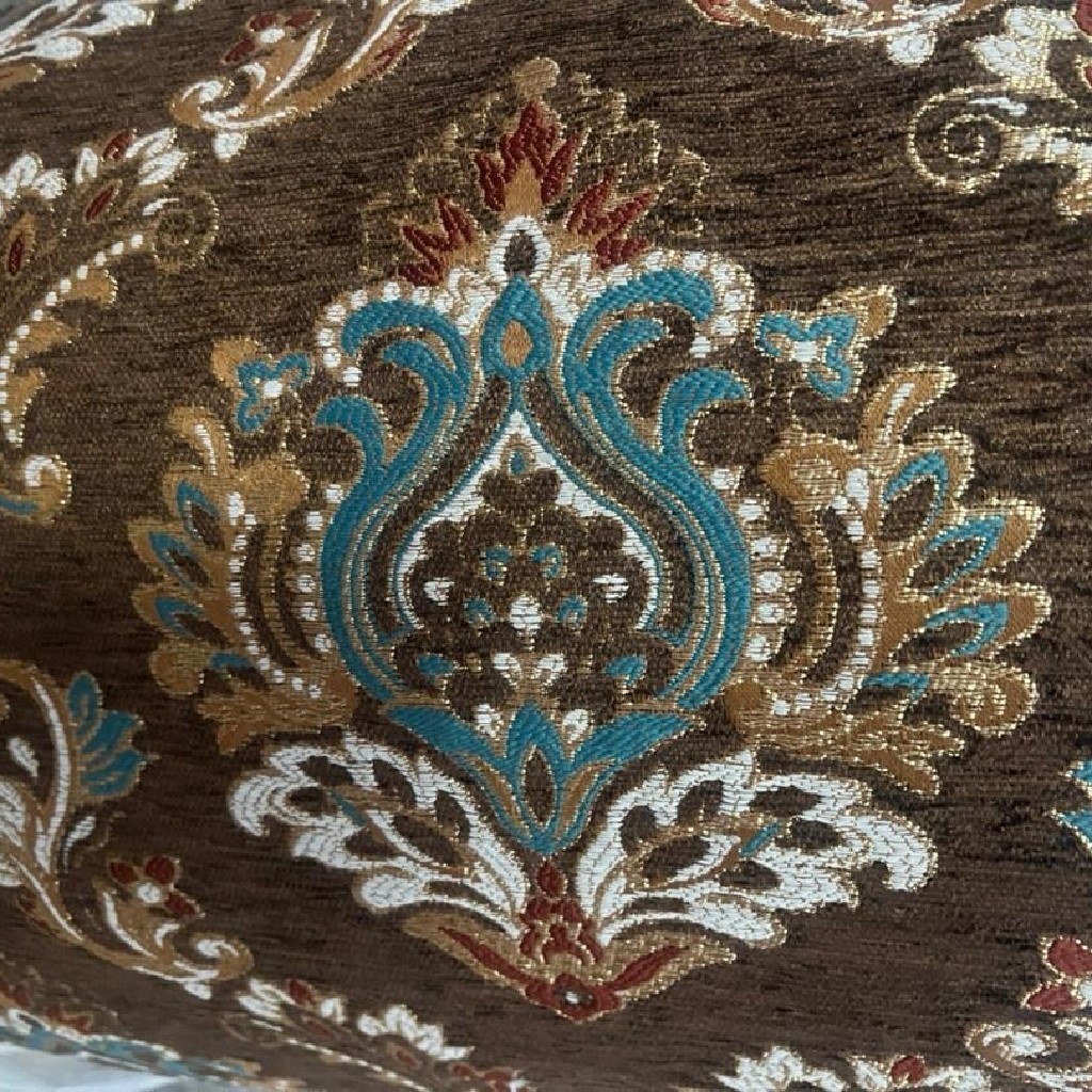 پارچه مبلی ۳گل ۴گل شانل کریستال عرض 150 - 136