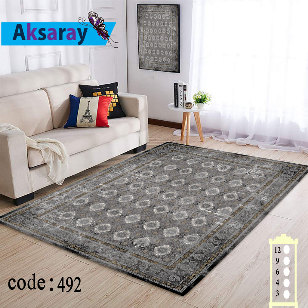 ر.فرشی کشدار مخمل شانل تراکم بالا کد 492