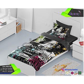 روتختی یک نفره میکروپنبه چاپ دیجیتالAs733